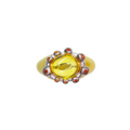 YELLOW BATHROOM FLOWER RING