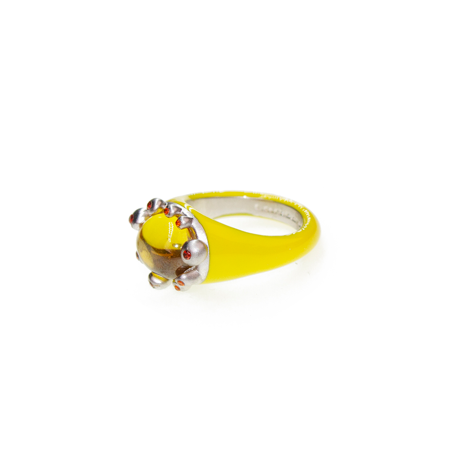YELLOW BATHROOM FLOWER RING