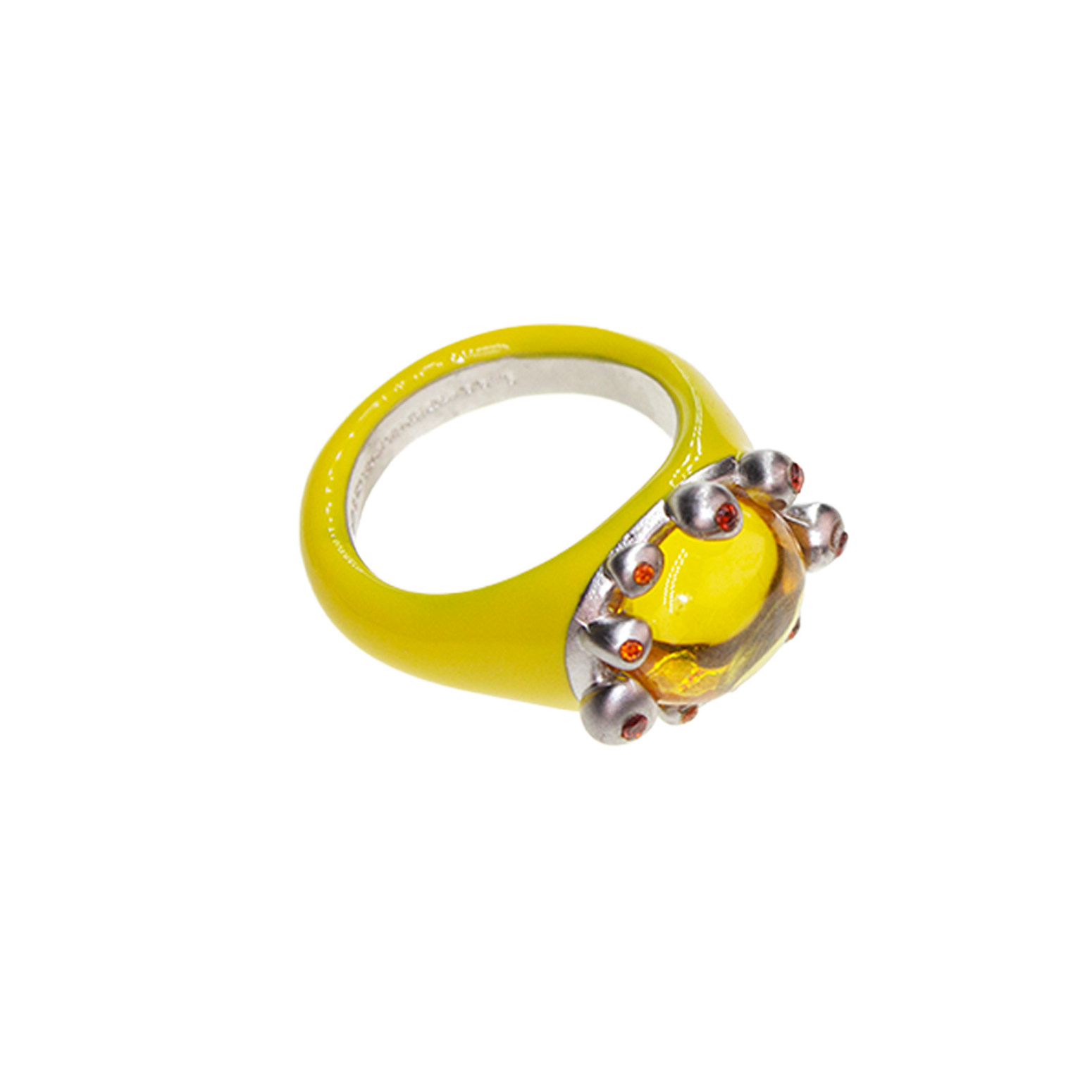 YELLOW BATHROOM FLOWER RING