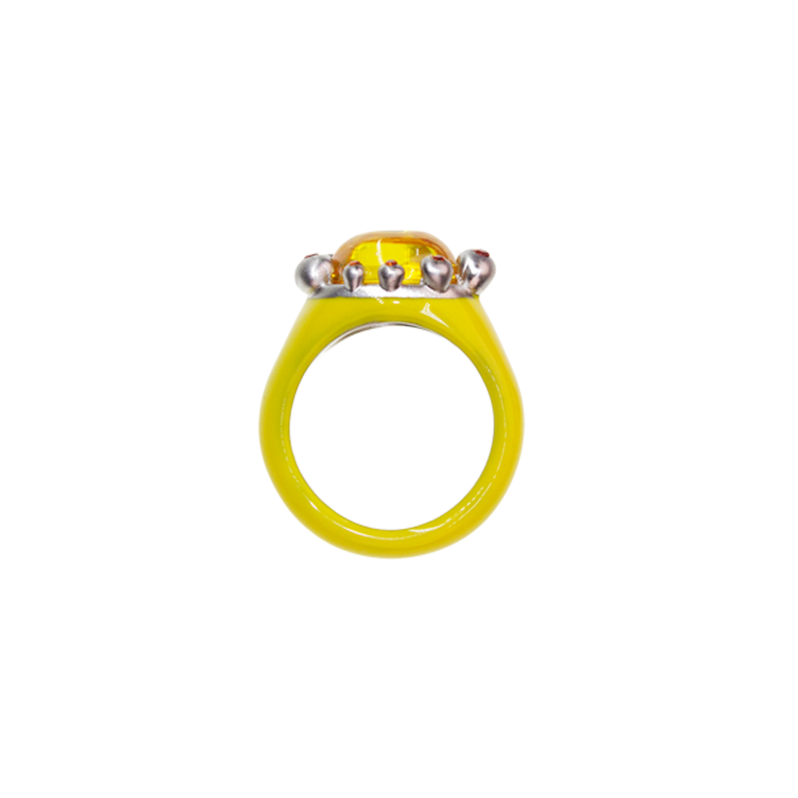 YELLOW BATHROOM FLOWER RING